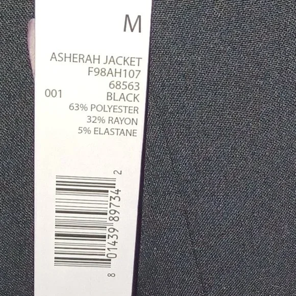 New Tahari Black Long Asherah Jacket - Picture 2 of 7